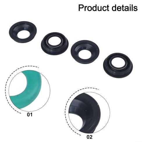 12pc Fuel Injector Seal Washer O-ring Set 6c1q-6k780-ab for Ford 2.2 2.4 3.2 2006 Direct Replacement Kit in Saudi Arabia