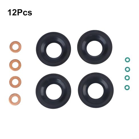 12pc Fuel Injector Seal Washer O-ring Set 6c1q-6k780-ab for Ford 2.2 2.4 3.2 2006 Direct Replacement Kit in Saudi Arabia