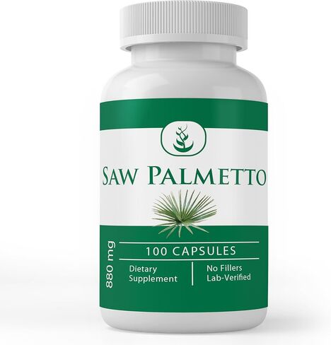 PURE ORIGINAL INGREDIENTS Saw Palmetto, (100 Capsules) Always Pure, No Additives Or Fillers, Lab Verified in Saudi Arabia