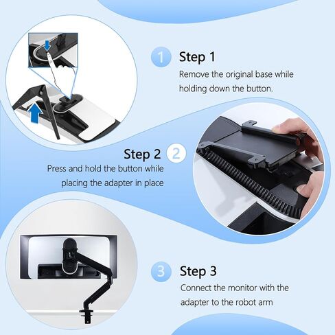 AW3423DW Monitor Arm/Mount VESA Bracket Adapter is only Compatible with Alienware 34" Curved QD-OLED Gaming Monitors (Fits AW3423DW) – 100x100 Wall Mount Bracket in Saudi Arabia