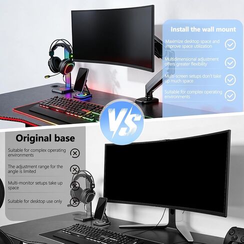 AW3423DW Monitor Arm/Mount VESA Bracket Adapter is only Compatible with Alienware 34" Curved QD-OLED Gaming Monitors (Fits AW3423DW) – 100x100 Wall Mount Bracket in Saudi Arabia
