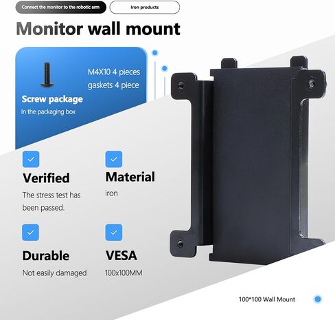 AW3423DW Monitor Arm/Mount VESA Bracket Adapter is only Compatible with Alienware 34" Curved QD-OLED Gaming Monitors (Fits AW3423DW) – 100x100 Wall Mount Bracket in Saudi Arabia