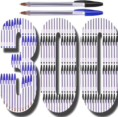 300 عبوة من أقلام الحبر الأسود السائبة مقاس 1.0 مم، أقلام النقر بنقطة متوسطة، رأس رصاص، قابلة لإعادة الملء، لا تنزف، كتابة سلسة لمجلة الخادم المنزلي للممرضة والمكتب in Kuwait