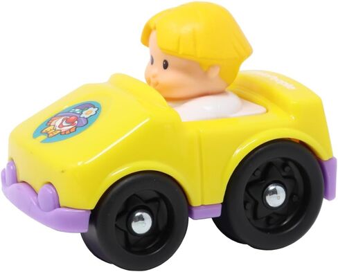 Fisher-Price Replacement Part Little People Wheelies Loops 'n Swoops Amusement Park Playset Y8854 - Replacement Yellow and Purple Car with Eddie Figure in Kuwait