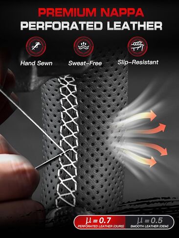 Real Carbon Fiber Steering Wheel for Ford F150 (2009-2014) & SVT Raptor (2010-2014), Double D-Shape, Singel White Stripe & Stitching, Hand-Stitched Nappa Leather in Saudi Arabia