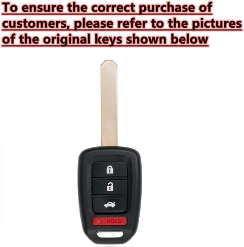 Smart Key Protective Shell for Honda Key Fob Cover with Keychain Fits for Honda Accord CR-V SE CRV LX HR-V Remote Key Vehicle Accessories in Saudi Arabia