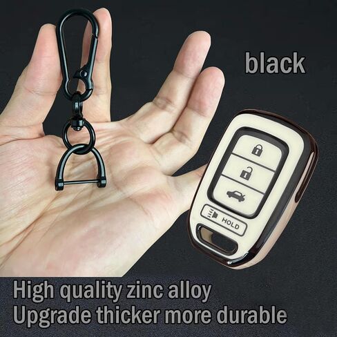 Smart Key Protective Shell for Honda Key Fob Cover with Keychain Fits for Honda Accord CR-V SE CRV LX HR-V Remote Key Vehicle Accessories in Saudi Arabia