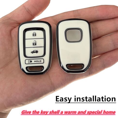 Smart Key Protective Shell for Honda Key Fob Cover with Keychain Fits for Honda Accord CR-V SE CRV LX HR-V Remote Key Vehicle Accessories in Saudi Arabia