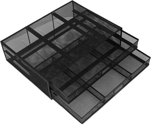 Monitor Stand Riser with Drawer Large Storage Space Anti Slip Rubber Pad Metal Mesh Monitor Riser for Office Household in Saudi Arabia
