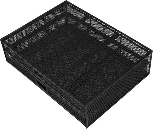 Monitor Stand Riser with Drawer Large Storage Space Anti Slip Rubber Pad Metal Mesh Monitor Riser for Office Household in Saudi Arabia