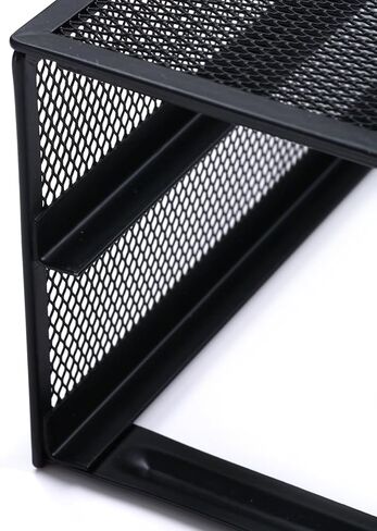 Metal Mesh Desk Organisers Monitor Stand with 2 Storage Drawers Organizer Supplies for Notebook Organizer Monitor Stand Computer Organize for Desktop Laptop in Saudi Arabia