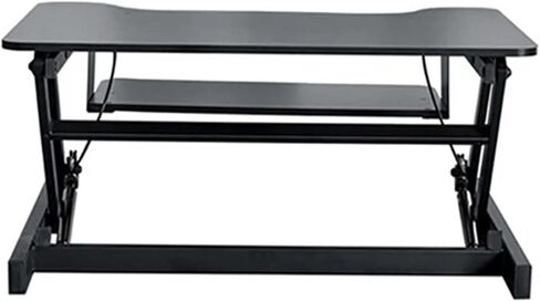 Height Adjustable Sit-Stand Desk Lift Foldable Note Stand with Keyboard Tray Notebook/Monitor in Saudi Arabia