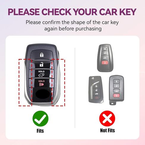 غطاء مفتاح Fob مع سلسلة مفاتيح Diamond Bling، متوافق مع Toyota 2022 2023 2024 2025 2026 إلخ، حافظة مفاتيح ذكية من مادة TPU وقلب من حجر الراين للنساء (أبيض) in Kuwait