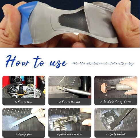60 PCS Tire Repair Patch, 32mm 42mm 58mm Natural Rubber Round Tyre Puncture Repair Tool, Heavy Duty Tubeless Repairing Cold Patches for Car Truck Motorcycle Bike Wheel in Saudi Arabia
