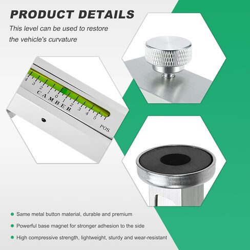 Sun Walker Adjustable Magnetic Gauge Tool, Auto Camber Castor Strut Alignment Tool with Magnetic Base, Wheel Alignment Gauge Tire Repair Tools for Car Truck RV, Car Accessories in Kuwait