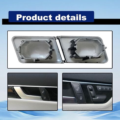Driver Side Door Lock Switch Button Covers Compatible with Mercedes Benz C-C200 C300 C350 C220 C230 C250 C280, E-Class W212 E300 400 E500, B-Class W246 Door Lock Unlock Control Button (Left Side) in Kuwait