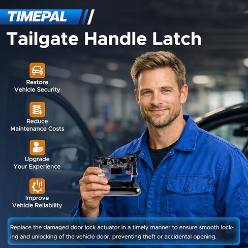 Tailgate Handle Latch & Bezel Trim Fits for Chevy Silverado 1500 1999-06, Silverado 2500 HD 2001 2002 2003 2004 2005 2006, 3500 Classic 2007, for GMC Sierra 1500 2500 3500 for 15997911 in Kuwait