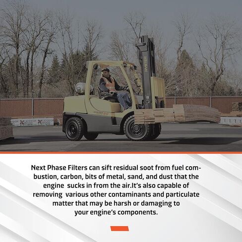 استبدال فلتر الزيت - عبوة من 1 - متوافقة مع رافعات شوكية مختارة من Hyster - مادة متينة وسيليلوزية وصناعية - تحل محل O.E. 4090340 in Saudi Arabia