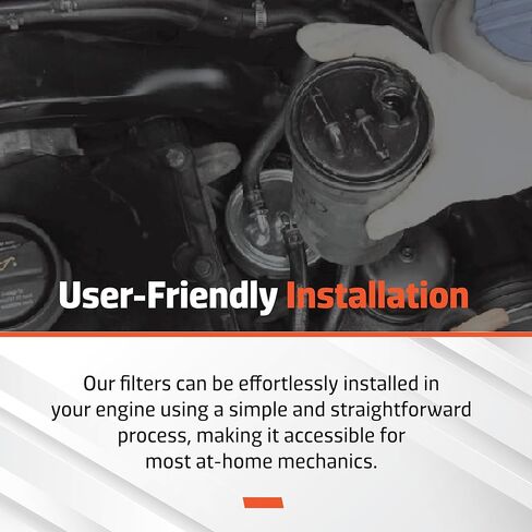 استبدال فلتر الزيت - عبوة من 1 - متوافقة مع رافعات شوكية مختارة من Hyster - مادة متينة وسيليلوزية وصناعية - تحل محل O.E. 4090340 in Saudi Arabia