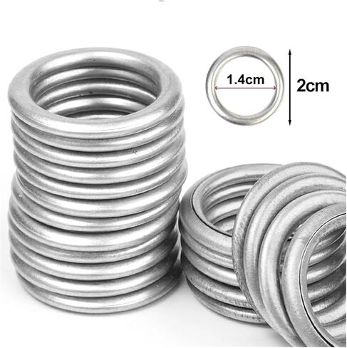 100x Car Oil Pan Drain Gaskets Drainage Bolt Pad Aluminum/Copper Oil Drain Gasket(Aluminum Gaskets,100pcs) in Saudi Arabia