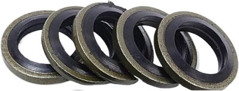 10PCS Car Drain Oil Pan Gaskets Anti-deformation Rubber and Metal Accessories Seal M6/M8/M10/M12/M14/M16/M18/M20(M12 10PCS) in Saudi Arabia