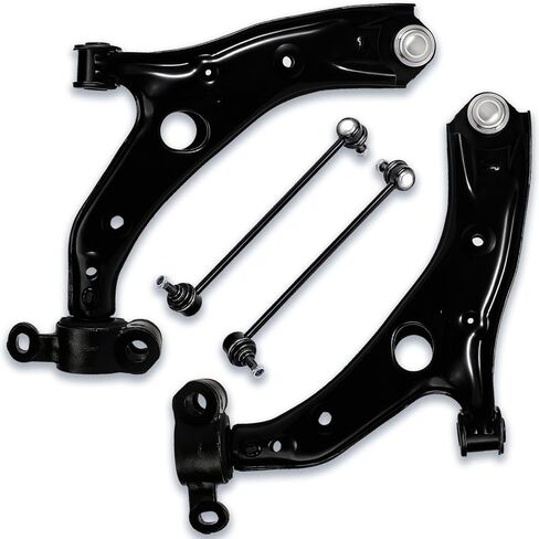 4 قطع من ذراع التحكم الأمامي السفلي Sway Bar End Link Suspension Kit لـ 2014-2018 Mazda 3 / Mazda 3 Sport - يستبدل OE# RK623508، RK623509، K750751، K750752 in Kuwait