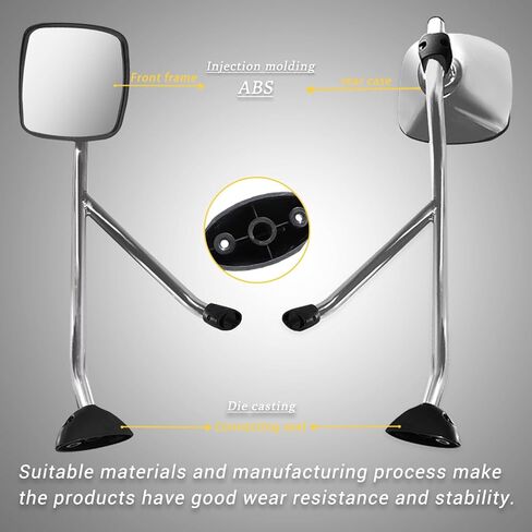 Chrome Hood Mirror for 2002‑2019 International DuraStar Trucks, Right Passenger Side Complete Mirror Assembly in Saudi Arabia