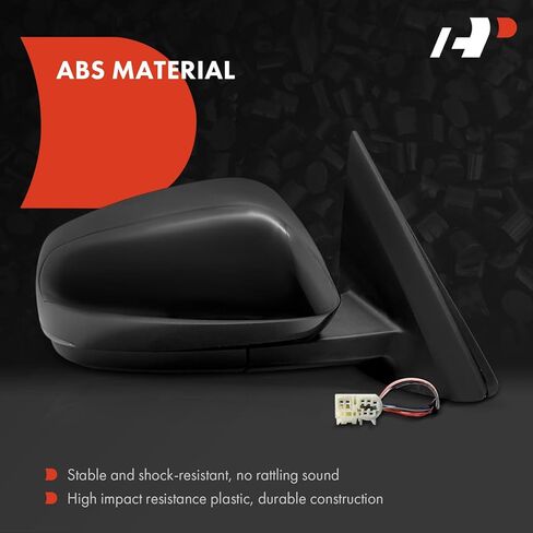 A-Premium Passenger Side Power Door Mirror - Compatible with Toyota Tacoma 2024 2025 - Heated Manual Folding Black Outside Rear View Mirror w/Turn Signal Light Blind Spot Detection in Kuwait