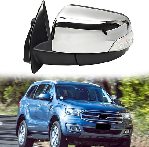 Passenger Side Mirror Compatible with 2015 2016 2017 2018 2019 2020 2021 Ford Everest Rearview Mirror Assembly Side Door Mirrors Car Rear View Mirrors Accessories Power Folding, Turn Light in Saudi Arabia