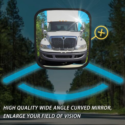 Chrome Hood Mirror Pair for 2002‑2019 International DuraStar Trucks Left Driver & Right Passenger Side Complete Mirror Assembly Set in Saudi Arabia
