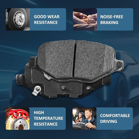 D1611 D1612 Front & Rear Brake Pads Fit For Ford Explorer,For Ford Flex,For Ford Police Interceptor Utility/Interceptor Sedan,For Ford Taurus,For Lincoln MKT/MKS in Saudi Arabia