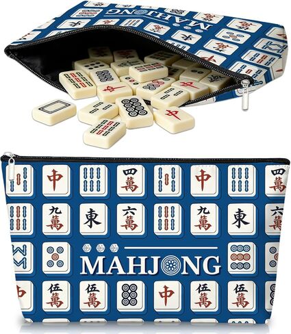 MAYJOYDIY الوردي بيزلي زهرة جونغ البلاط حقيبة 13x7.9 بوصة الأزهار حقيبة فارغة ل 1.2 "حجم قياسي الأمريكية جونغ البلاط زهرة ورقة انغلق حقيبة سفر محمولة لعشاق ما جونغ in Kuwait