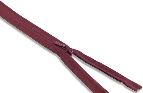 Invisible Nylon Coil Non-Separating Closed-End Zipper 18Inch Cranberry in Saudi Arabia