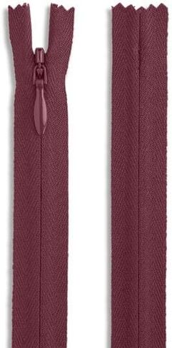Invisible Nylon Coil Non-Separating Closed-End Zipper 18Inch Cranberry in Saudi Arabia