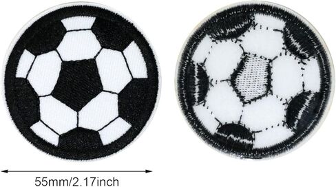 Honbay 15PCS Soccer Ball Iron On Patches Sew On Patches Delicate Sports Embroidered Appliques for Clothes Decoration and DIY Craft Supplies in Saudi Arabia