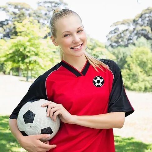Honbay 15PCS Soccer Ball Iron On Patches Sew On Patches Delicate Sports Embroidered Appliques for Clothes Decoration and DIY Craft Supplies in Saudi Arabia