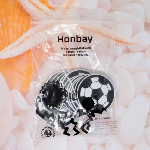 Honbay 15PCS Soccer Ball Iron On Patches Sew On Patches Delicate Sports Embroidered Appliques for Clothes Decoration and DIY Craft Supplies in Saudi Arabia