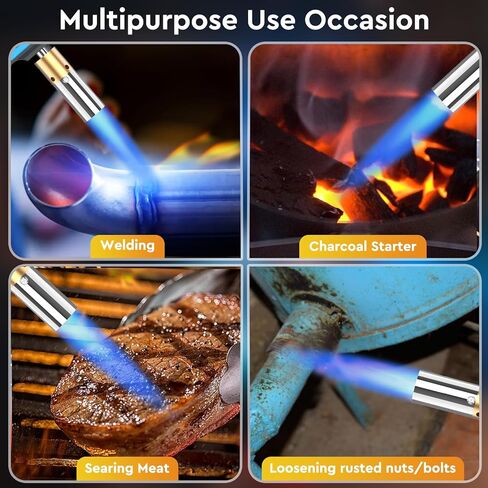 Propane Torch Head, Trigger Start Gas Torch, 5" Mapp Map Gas Torch Fuel by Propane MAPP Gas Cylinder for Brazing, Welding(Fuel Cylinder not included) in Kuwait