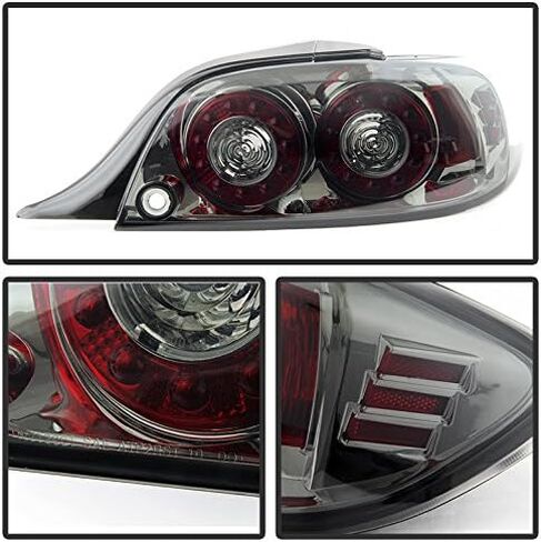 AKKON-For 2004-2008 مازدا RX-8 RX8 SE3P عدسة مدخنة مزدوجة LED فرامل مستديرة إشارة الذيل ضوء الجمعية L + R in Kuwait