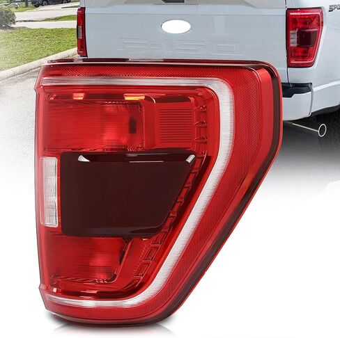 ضوء خلفي مع بقعة عمياء مناسب لـ 2021 2022 2023 Ford F150 XLT TREMOR، مصباح فرامل الهالوجين الخلفي استبدال الضوء الجانبي للراكب الأيمن FO2819159 ML3Z13404C (الوحدة غير متضمنة) in Kuwait