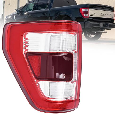 ضوء خلفي مع بقعة عمياء مناسب لـ 2021 2022 2023 Ford F150 XLT TREMOR، مصباح فرامل الهالوجين الخلفي استبدال الضوء الجانبي للراكب الأيمن FO2819159 ML3Z13404C (الوحدة غير متضمنة) in Kuwait