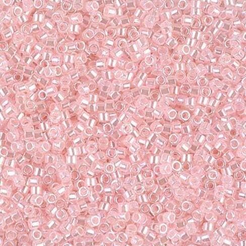 Miyuki Delica 11/0 Cylinder Seed Beads - Baby Pink Ceylon - DB0234 5 Grams in Saudi Arabia