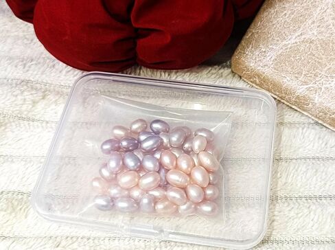 50 قطعة من لؤلؤ المياه العذبة الطبيعية على شكل قطرة 5-6 مم، حفر دقيق 0.8 مم، خرز متعدد الألوان على شكل قطرة لقلادة الأقراط، هدية DIY لها، لوازم حرفية فريدة in Kuwait