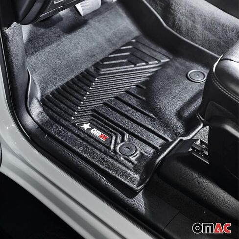 OMAC Premium Floor Mats for Toyota Highlander 2020-2026 Front Heavy Duty Black in Saudi Arabia