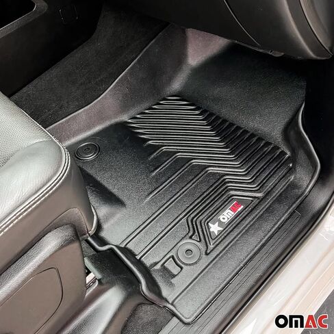 OMAC Premium Floor Mats for Toyota Highlander 2020-2026 Front Heavy Duty Black in Saudi Arabia