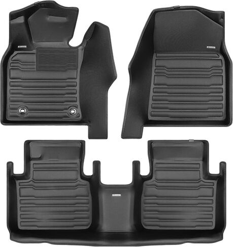TuxMat - for Toyota Camry FWD 2018-2024 Models - Custom Car Mats - Maximum Coverage, All Weather, Laser Measured - This Full Set Includes 1st and 2nd Rows in Saudi Arabia