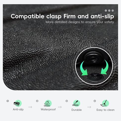 Car Floor Mats for Chevy Impala Gasoline 2014-2020,All Weather Protection TPE Full Set Durable Wear-Resistant Waterproof Custom Fit Easy Clean Pet Friendly with Cargo Liner in Saudi Arabia