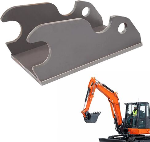 لوحة توصيل آذان الدلو سريعة التركيب من ALMULOO متوافقة مع Kubota U-55 KX057 KX191 الفولاذ المعدني العاري in Kuwait