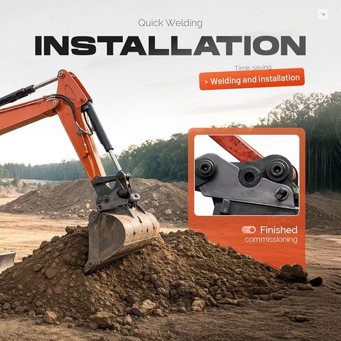 لوحة توصيل آذان الدلو سريعة التركيب من ALMULOO متوافقة مع Kubota U-55 KX057 KX191 الفولاذ المعدني العاري in Kuwait