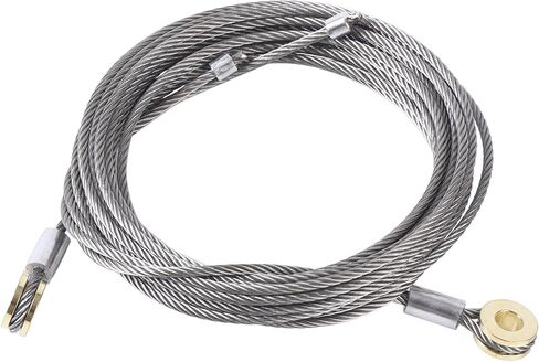 Garage Door Cable Replacement Kit Enclosed Trailer Wire Parts Roll Up Door Cable (Pair) 110" with 5/16" Eye in Kuwait